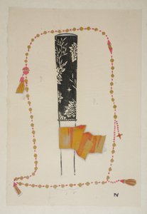 Design, płyta 4, księga 7, ilustracja z „Wiener Werkstatte Mode 191415”, wyd. Eduard Kosmack, Wiedeń, 1914-1915 (ręcznie barwiony linoryt)