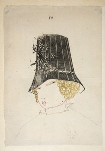 Design for a Hat, plansza 4, ilustracja z "Wiener Werkstatte Mode 191415", wyd. Eduard Kosmack, Wiedeń, 1914-1915 (linoryt ręcznie kolorowany)