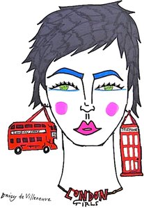 London Girls (rysunek) autorstwa Daisy de Villeneuve