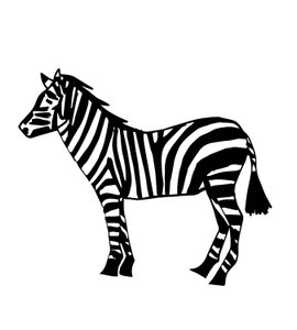 Zebra, 2024 (mixed media)