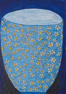 Wazon „Blue Daisy” autorstwa Dale Hefer & Family
