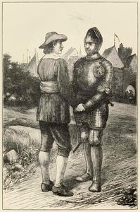 Hopeful and Christian from The Pilgrims Progress From This World, To That Co Ma przyjść Johna Bunyana (1628-1688) ilustracja Thomasa Dalziela (1823-1906) Hopeful z miasta Vanity dołącza do C autorstwa Dalziel Brothers