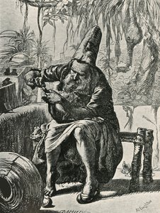 Derwisz zrywa włosy z ogona kota, 1906.