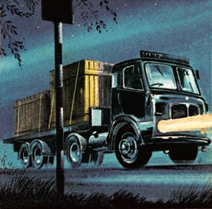 Ciężarówka należąca do państwowej firmy British Road Services autorstwa Dan Escott