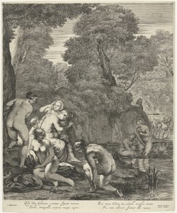 Diana i jej nimfy odkryte przez Actaeon