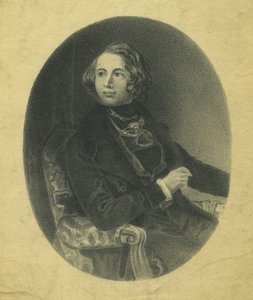 „Boz w Bostonie, szybki krok” – portret nutowy (lito) autorstwa Daniel Maclise