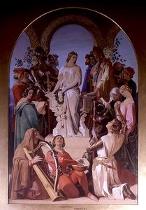 Duch rycerskości (olej na płótnie) autorstwa Daniel Maclise
