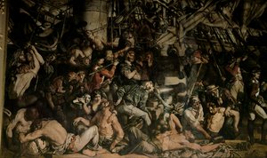Śmierć Nelsona, szczegół dolnego pokładu Victory autorstwa Daniel Maclise