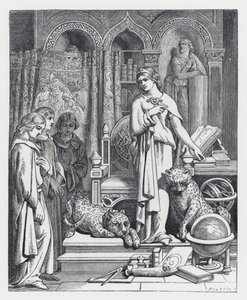 Ilustracja do wiersza Tennysona Księżniczka (rycina) autorstwa Daniel (after) Maclise