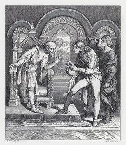 Ilustracja do wiersza Tennysona Księżniczka (rycina)