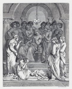 Ilustracja do wiersza Tennysona Księżniczka (rycina)