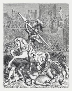 Ilustracja do wiersza Tennysona Księżniczka (rycina) autorstwa Daniel (after) Maclise