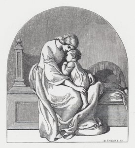 Ilustracja do wiersza Tennysona Księżniczka (rycina) autorstwa Daniel (after) Maclise