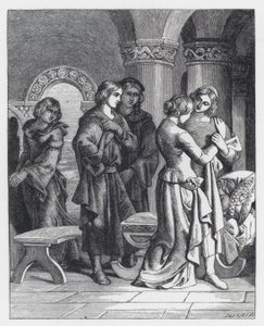 Ilustracja do wiersza Tennysona Księżniczka (rycina) autorstwa Daniel (after) Maclise