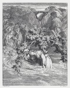 Ilustracja do wiersza Tennysona Księżniczka (rycina) autorstwa Daniel (after) Maclise