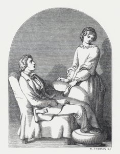 Ilustracja do wiersza Tennysona Księżniczka (rycina) autorstwa Daniel (after) Maclise