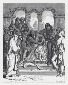 Ilustracja do wiersza Tennysona Księżniczka (rycina) autorstwa Daniel (after) Maclise
