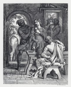Ilustracja do wiersza Tennysona Księżniczka (rycina) autorstwa Daniel (after) Maclise