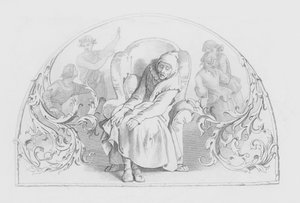 Szekspir, ostatnia scena ze wszystkich (grawerowanie) autorstwa Daniel (after) Maclise