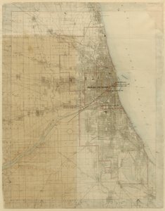 Plan Chicago, Chicago, Illinois, Diagram przedstawiający rozwój miasta, 1909.
