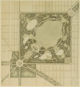 Plan Chicago, tablica 62, plan proponowanego parku, 1909.