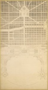 Tablica 129 z Planu Chicago, 1909: Chicago. Centrum Biznesowe Miasta, w obrębie...