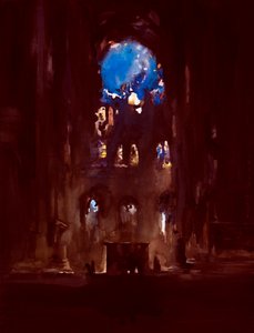 Wnętrze Notre-Dame autorstwa Daniel Cacouault