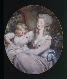 Margaret „Peggy” Arnold i córka Sophia, ok. 1787 r.