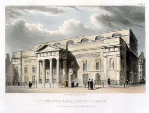 Theatre Royal, Covent Garden, w Londynie, zaprojektowany przez Roberta Smirke w 1809 r.