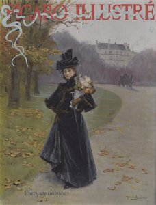 Chryzantemy (chryzantemy). Okładka Le Figaro Illustre, listopad 1896