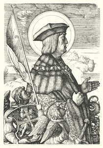 Maksymilian I, cesarz rzymski, jako St George