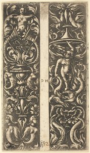 Ornament z syrenami i Ornament z geniuszem autorstwa Daniel Hopfer