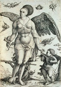 Voluptas, początek XVI wieku. autorstwa Daniel Hopfer the Younger