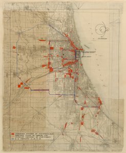 Plan Chicago, Chicago, Illinois, schemat obwodów kolejowych