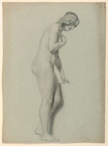 Rysunek, akt kobiecy, 1858 autorstwa Daniel Huntington