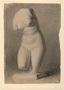 Rysunek kobiecego torsu z tworzywa sztucznego, 1840 autorstwa Daniel Huntington