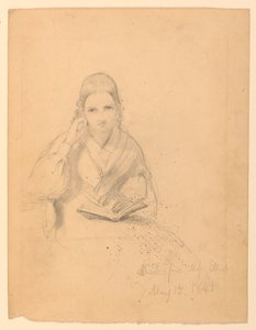 Rysunek, panna Elliot w pozycji siedzącej, 15 maja 1841 r. autorstwa Daniel Huntington