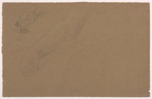 Rysunek, studia prawej ręki, 1850-60 autorstwa Daniel Huntington