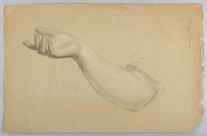 Rysunek, studium do "Lekcji dobroczynności", 1850 r. autorstwa Daniel Huntington