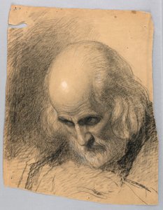 Rysunek, studium do "Lekcji dobroczynności", 1863 r. autorstwa Daniel Huntington