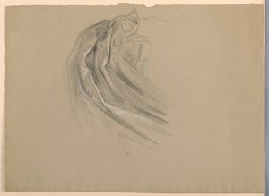 Rysunek, Studium do "Magdaleny", D, 1852 autorstwa Daniel Huntington
