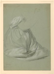 Rysunek, Studium do "Magdaleny", D, 19 listopada 1852 r. autorstwa Daniel Huntington