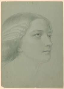 Rysunek, Studium do "Magdaleny", F, 1852 autorstwa Daniel Huntington