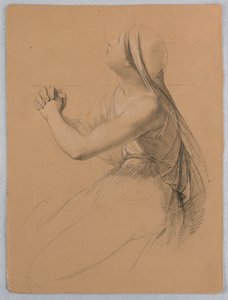 Rysunek, studium do "Komunii t", 1844 r. autorstwa Daniel Huntington