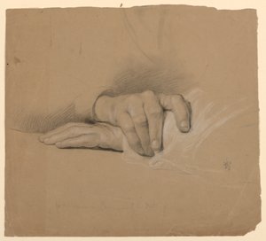 Rysunek, studium do "Komunii t", 1844 r. autorstwa Daniel Huntington