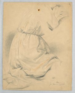 Rysunek, studium do "Komunii t", 1846 r. autorstwa Daniel Huntington