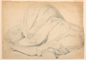 Rysunek, studium do "Komunii chorych", 1844-45 autorstwa Daniel Huntington