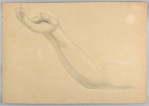 Rysunek, studium duplikatu "C", 1850 r. autorstwa Daniel Huntington