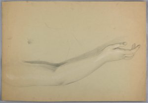 Rysunek, studium duplikatu "C", 1850 r. autorstwa Daniel Huntington