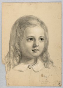 Rysunek, studium do duplikatu "Christiany", 1850 r. autorstwa Daniel Huntington